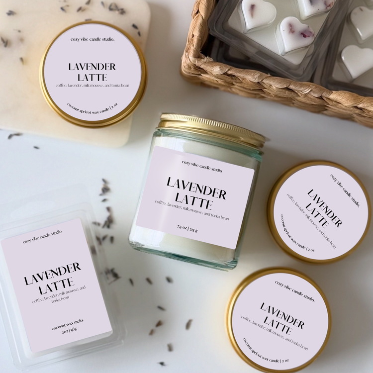 Lavender Latte | Everyday Glass Candles