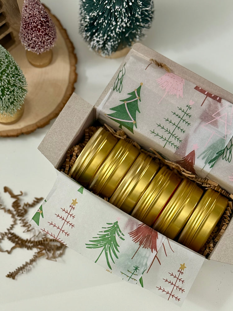 Holiday Travel Tins | 2oz Gold Candles