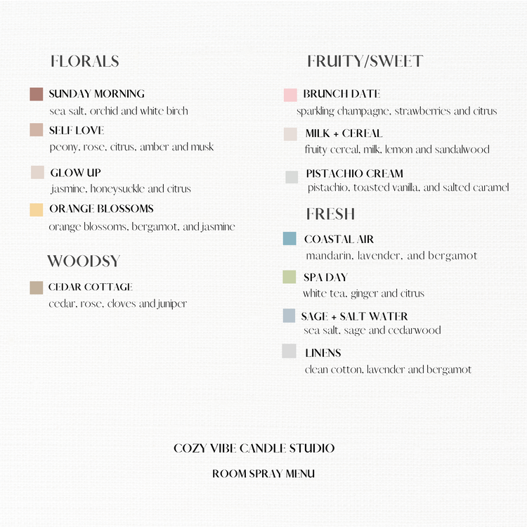 Room and Linen Sprays