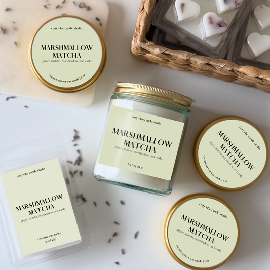 Marshmallow Matcha | Everyday Glass Candles