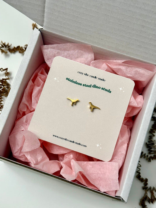 Dainty Dinosaur Studs