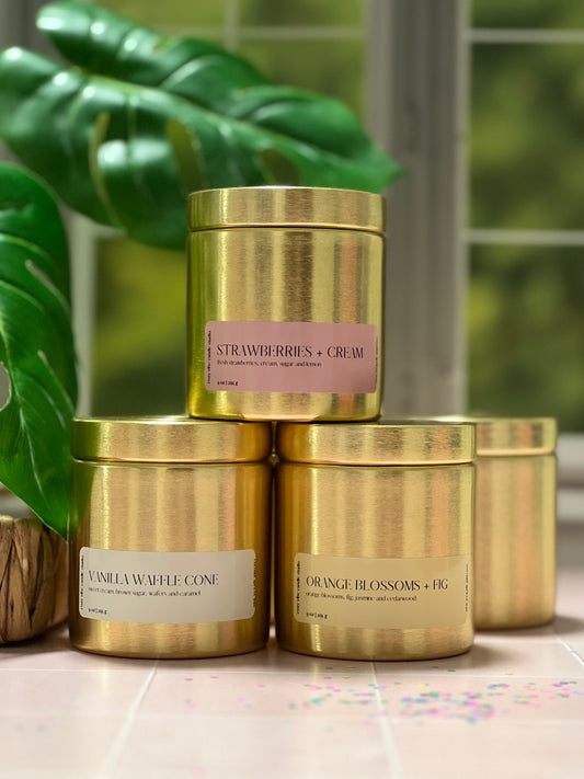 Summer Collection | 9oz Gold Tins