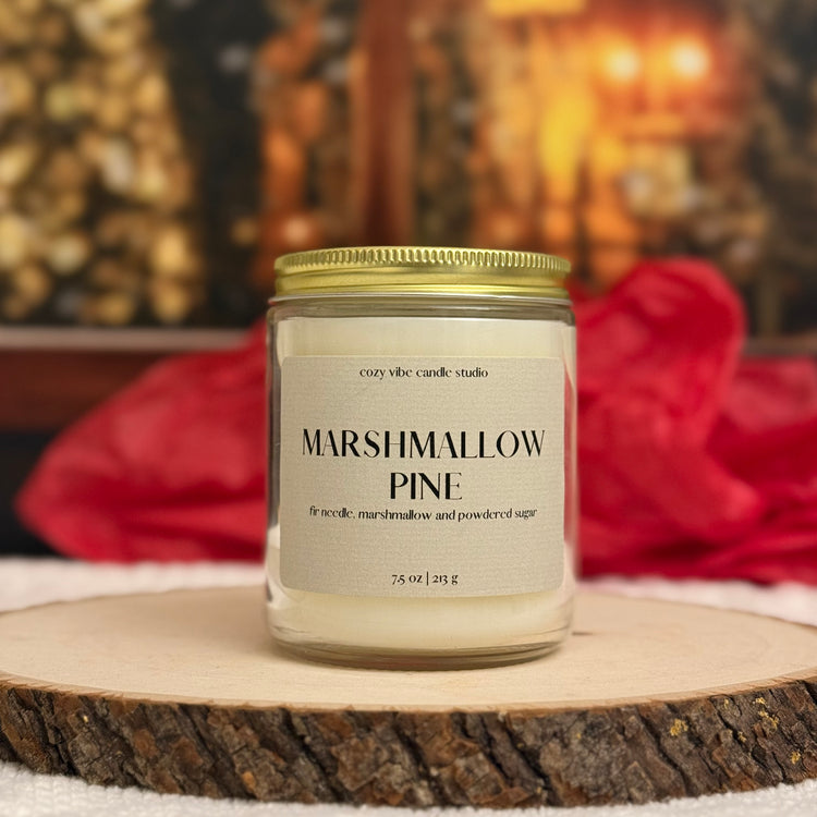 Marshmallow Pine | 7.5oz Glass Candle
