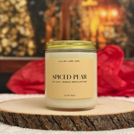 Spiced Pear | 7.5oz Glass Candle