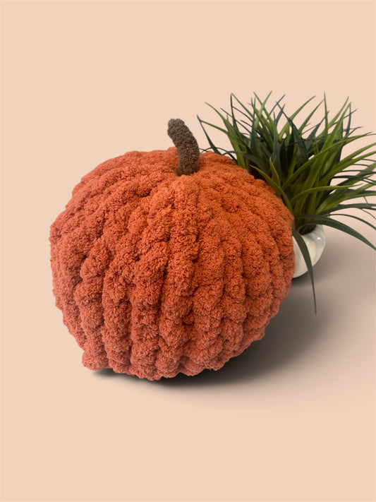 Hand Knitted Pumpkins by Valerie