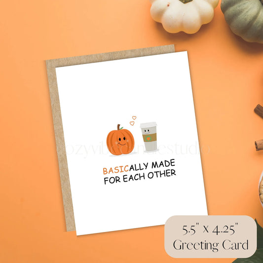 Pumpkin Spice Latte | Cheeky Greeting Card