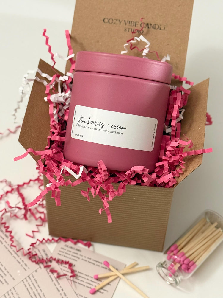 Strawberries and Cream | Valentine’s Pink Tin